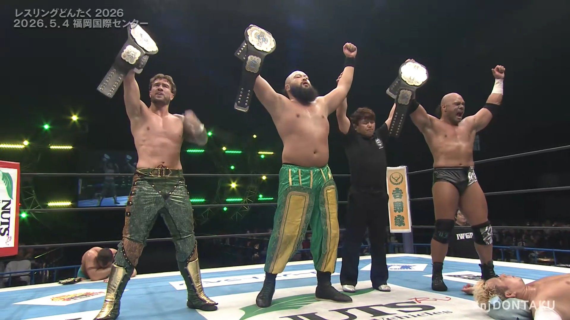 United Empire Will Ospreay Great-O-Khan Henare NEVER Openweight 6-Man Tag Team Champions NJPW Wrestling Dontaku 2026