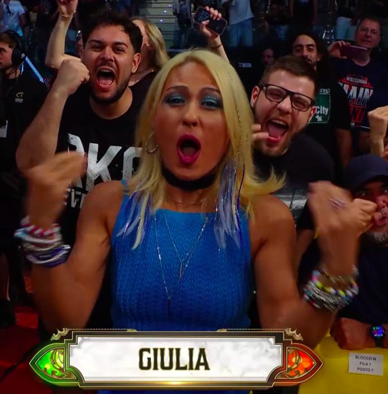 Giulia new blonde look WWE Clash In Italy 2026